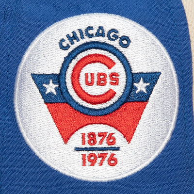 CHICAGO CUBS MITCHELL & NESS 1969 LOGO TRICOLOR FITTED CAP