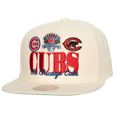 CHICAGO CUBS MITCHELL & NESS RETRO IVORY SNAPBACK CAP