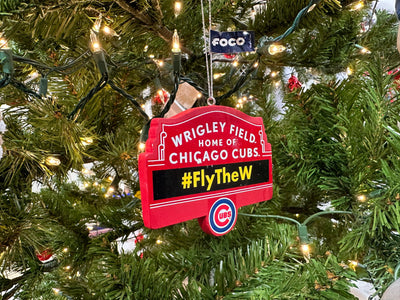 WRIGLEY FIELD FLY THE W ORNAMENT