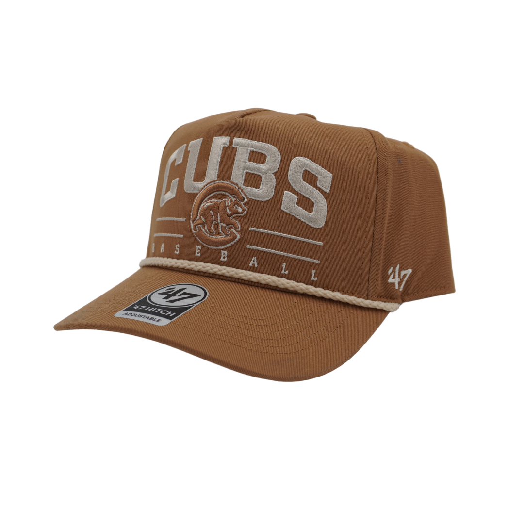 Men s 47 Brown Chicago Cubs Neutral Roscoe Rope Hitch Adjustable Hat