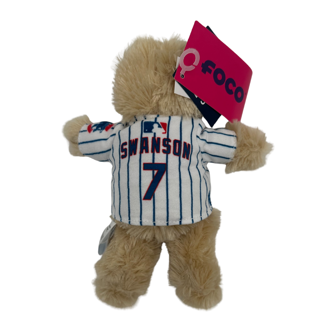 Chicago Cubs Dansby Swanson Fuzzy Bear Plush PLUSH FOREVER COLLECTIBLES