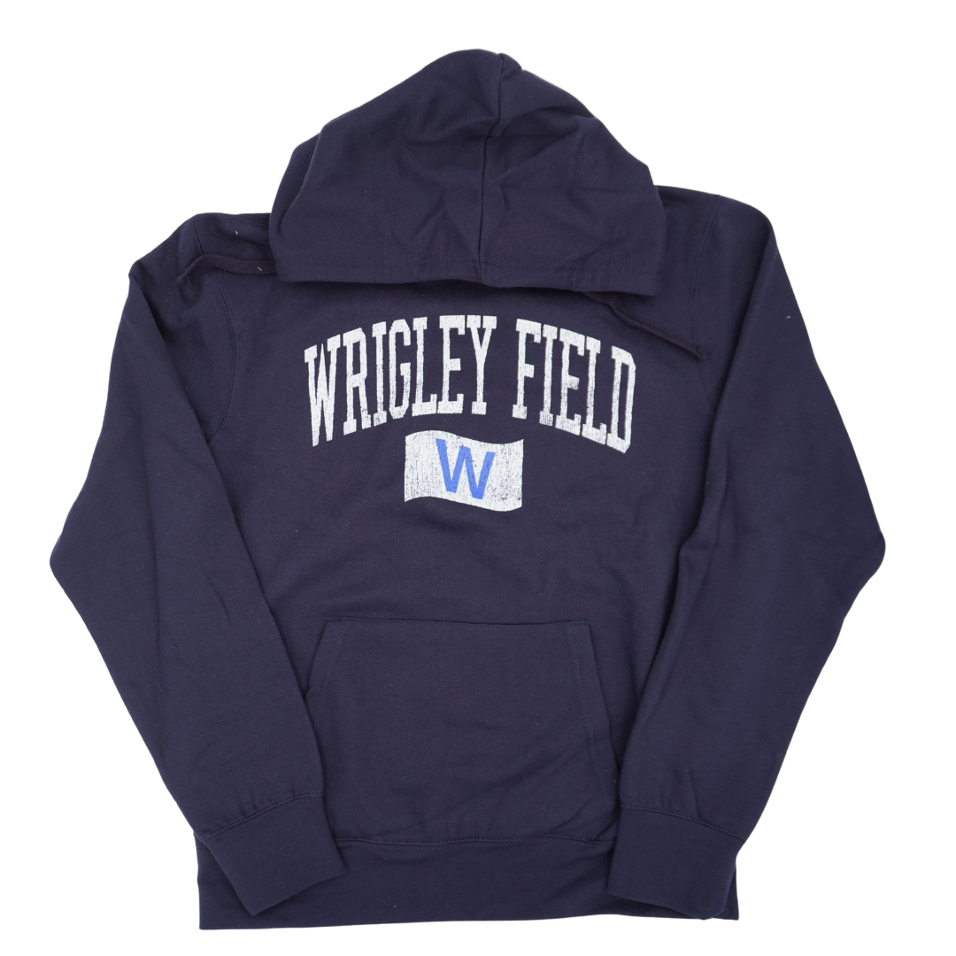 Wrigley Field Flag Blend Hoodie - Navy