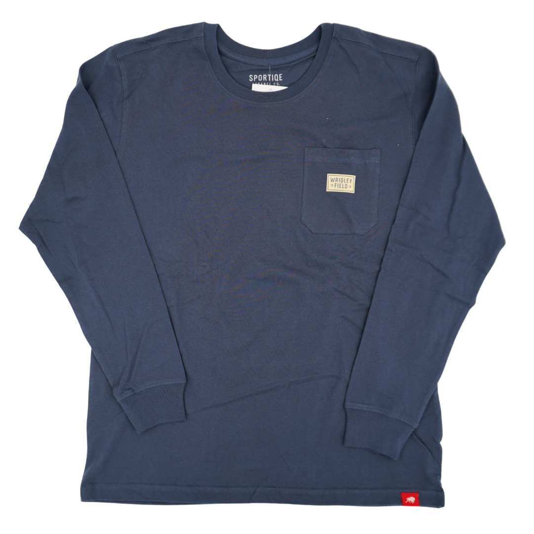 Wrigley Field Wales Long Sleeve T-Shirt - Canyon Blue