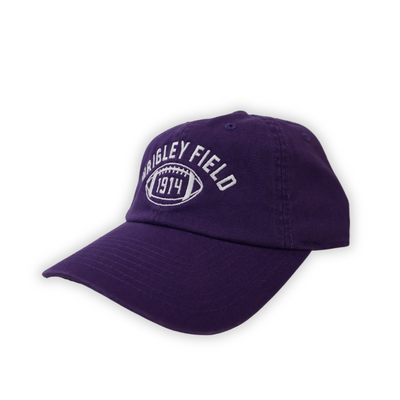 WRIGELY FIELD PURPLE 1914 FOOTBALL ADJUSTABLE CAP