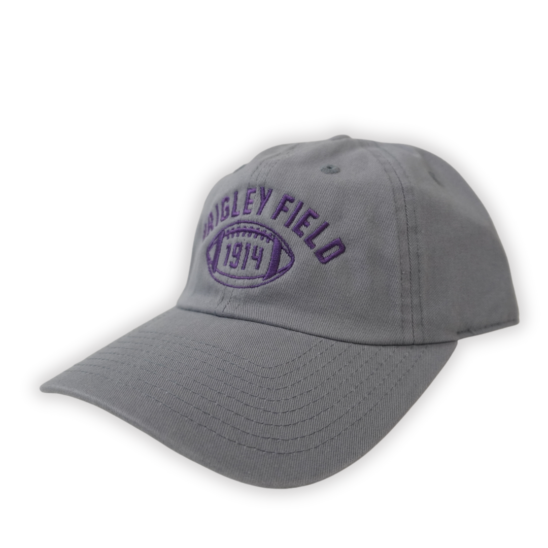 WRIGELY FIELD GRAY 1914 FOOTBALL ADJUSTABLE  CAP