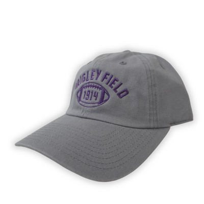 WRIGELY FIELD GRAY 1914 FOOTBALL ADJUSTABLE  CAP