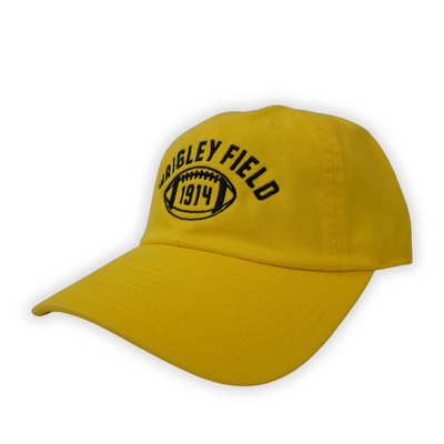 WRIGELY FIELD YELLOW 1914 FOOTBALL ADJUSTABLE  CAP