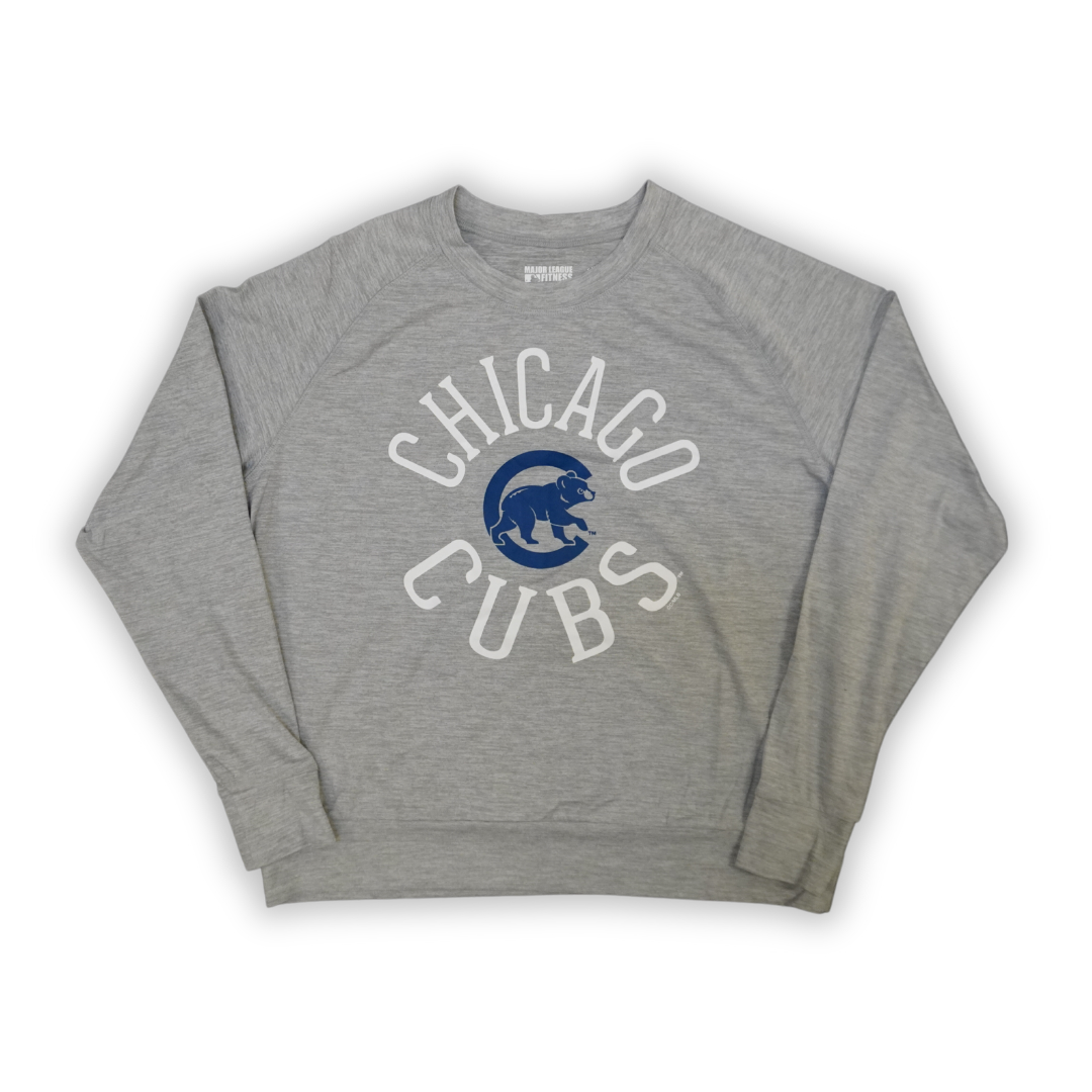 CHICAGO CUBS COLLEGE CONCEPTS WOMEN'S WALKING BEAR LONG SLEEVE TEE