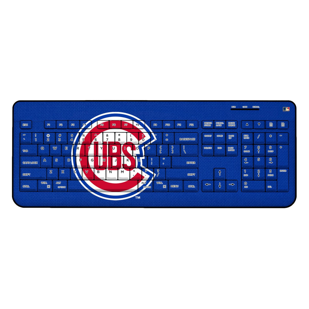 Chicago Cubs 1948-1956 - Cooperstown Collection Solid Wireless USB Keyboard Office Products Keyscaper