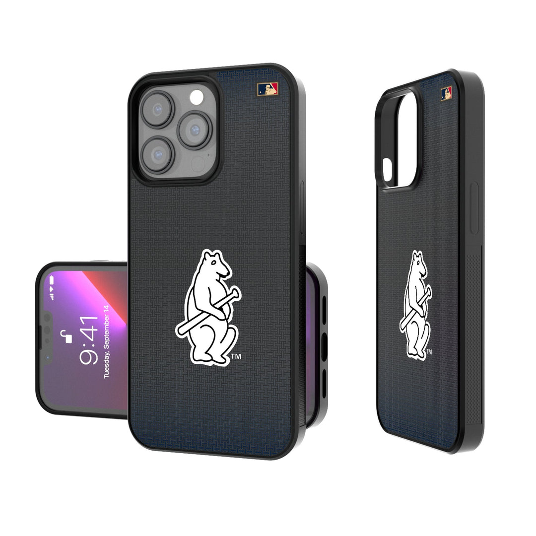Chicago Cubs 1914 - Cooperstown Collection Linen Bump Phone Case Phone Cases Keyscaper