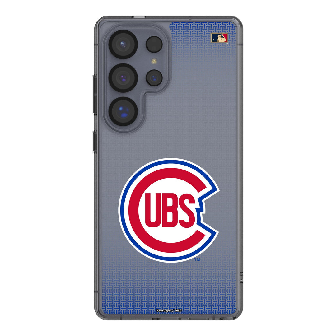 Chicago Cubs 1948-1956 - Cooperstown Collection Linen Clear Phone Case for Samsung Galaxy Phone Cases Keyscaper