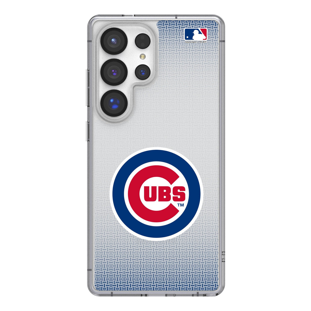 Chicago Cubs Linen Clear Phone Case for Samsung Galaxy Phone Cases Keyscaper