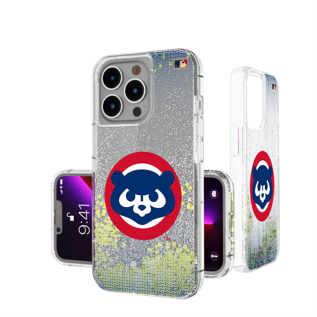 Chicago Cubs Home 1979-1993 - Cooperstown Collection Linen Glitter Phone Case Phone Cases Keyscaper