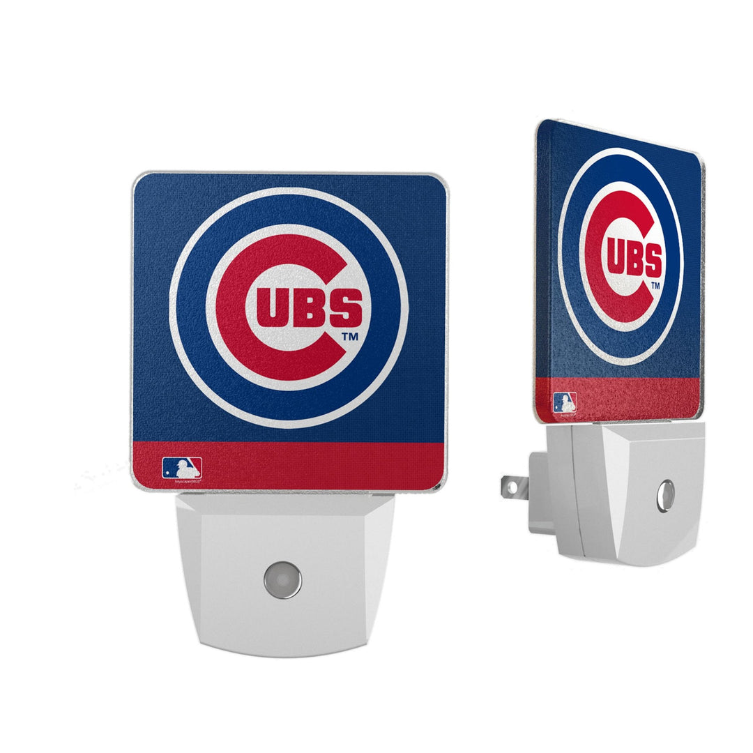 Chicago Cubs Stripe Night Light 2-Pack Office Products Keyscaper