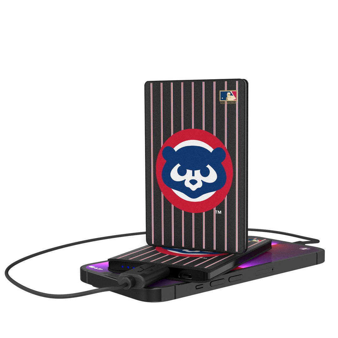 Chicago Cubs Home 1979-1993 - Cooperstown Collection Pinstripe 2500mAh Credit Card Powerbank Chargers and Powerbanks Keyscaper