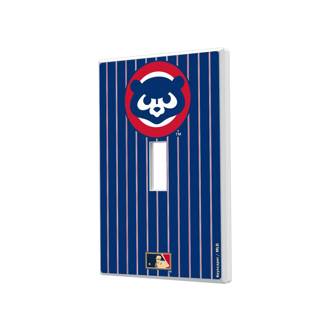 Chicago Cubs Home 1979-1993 - Cooperstown Collection Pinstripe Hidden-Screw Light Switch Plate Light Switch Plates Keyscaper