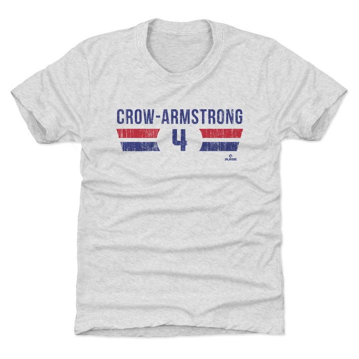 Chicago Cubs Pete Crow-Armstrong Retro Arc Youth T-Shirt Kids T-Shirt 500 LEVEL