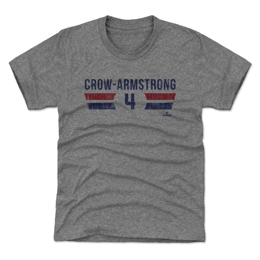 Chicago Cubs Pete Crow-Armstrong Retro Arc Youth T-Shirt Kids T-Shirt 500 LEVEL