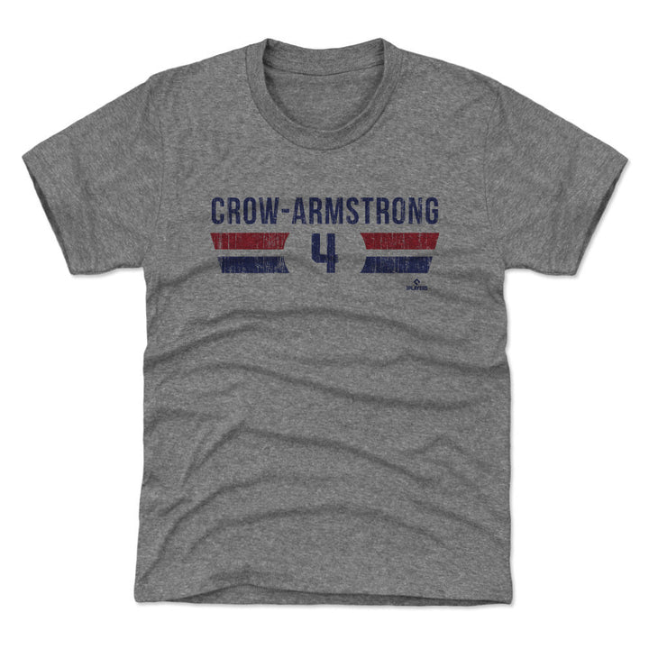 Chicago Cubs Pete Crow-Armstrong Retro Arc Youth T-Shirt Kids T-Shirt 500 LEVEL