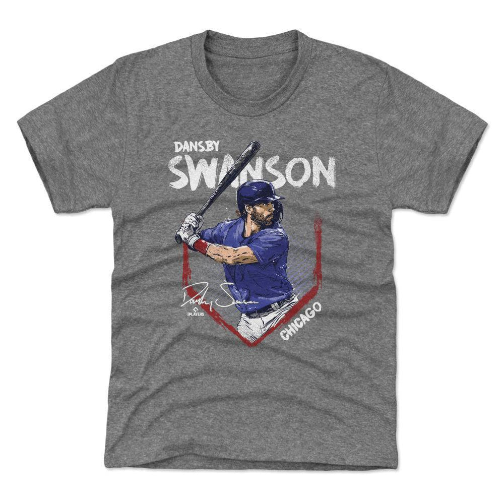 Chicago Cubs Dansby Swanson Base Youth T-Shirt Kids T-Shirt 500 LEVEL