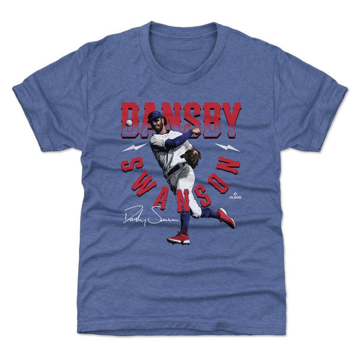 Chicago Cubs Dansby Swanson Bold Youth T-Shirt Kids T-Shirt 500 LEVEL