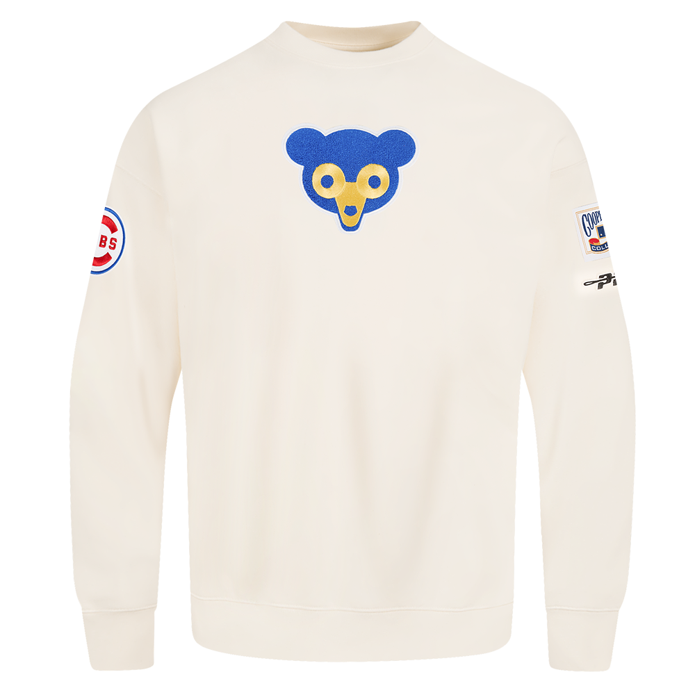 Chicago Cubs 1969 Cooperstown Crewneck Sweatshirt in Cream by Pro Standard Sweatshirts & Hoodies PRO STANDARD