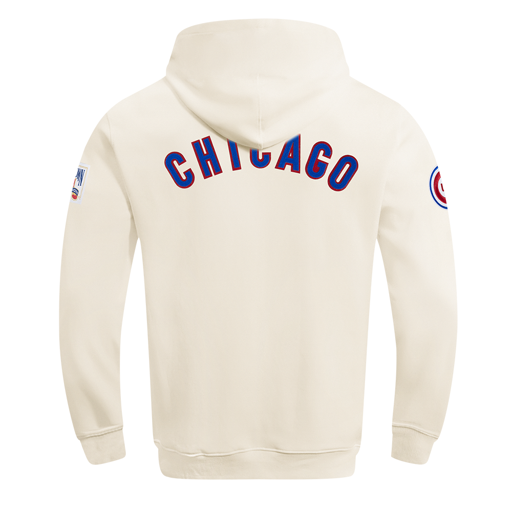 Chicago Cubs 1969 Cooperstown Hoodie in Cream by Pro Standard Sweatshirts & Hoodies PRO STANDARD