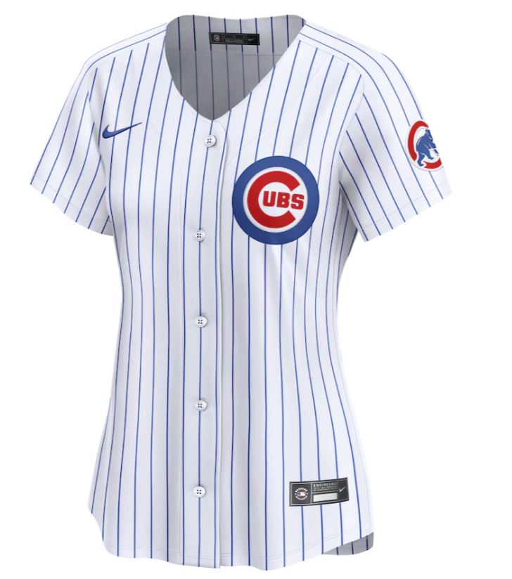 CHICAGO CUBS NIKE WOMEN'S LIMITED PINSTRIPE HOME JERSEY