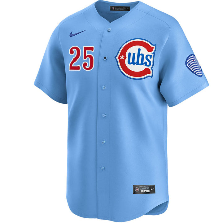 Chicago Cubs Moisés Ballesteros Blues Alternate Limited Baby Blue Jersey by Nike