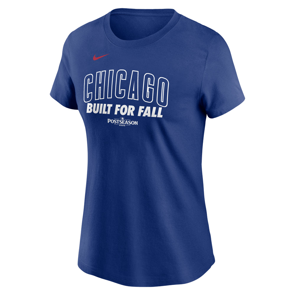 Chicago Cubs 2025 Postseason Royal Women's Tee SHORT SLEEVE Nike