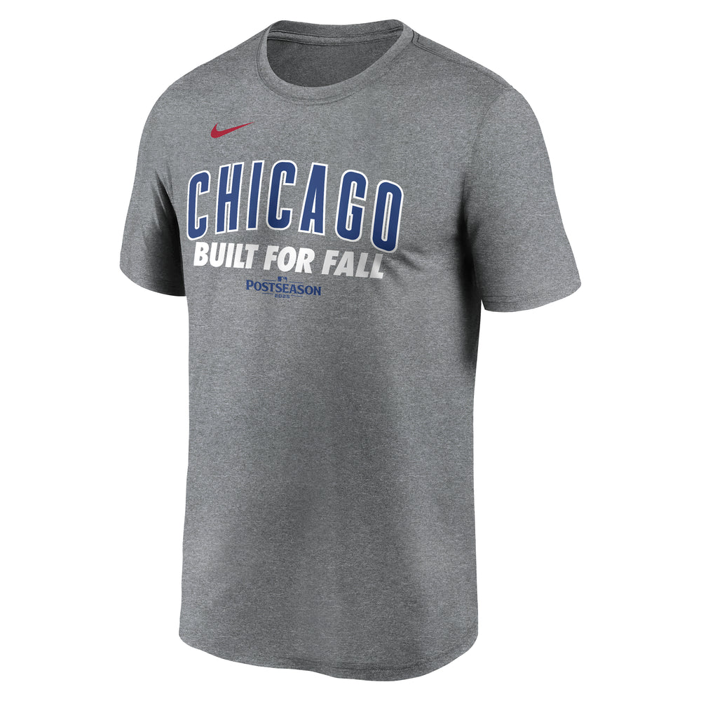 Chicago Cubs 2025 Postseason Grey Unisex Adult Tee SHORT SLEEVE Nike