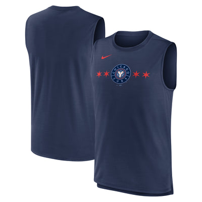 CHICAGO CUBS NIKE MEN'S CITY CONNECT BLUE MUSCLE TANK