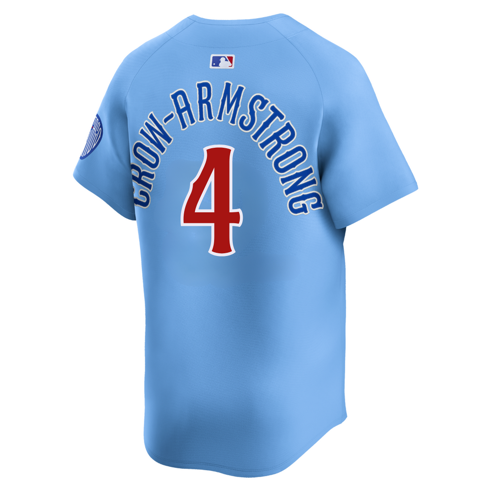 Chicago Cubs Pete Crow-Armstrong Blues Alternate Limited Baby Blue Jersey by Nike Jerseys Nike
