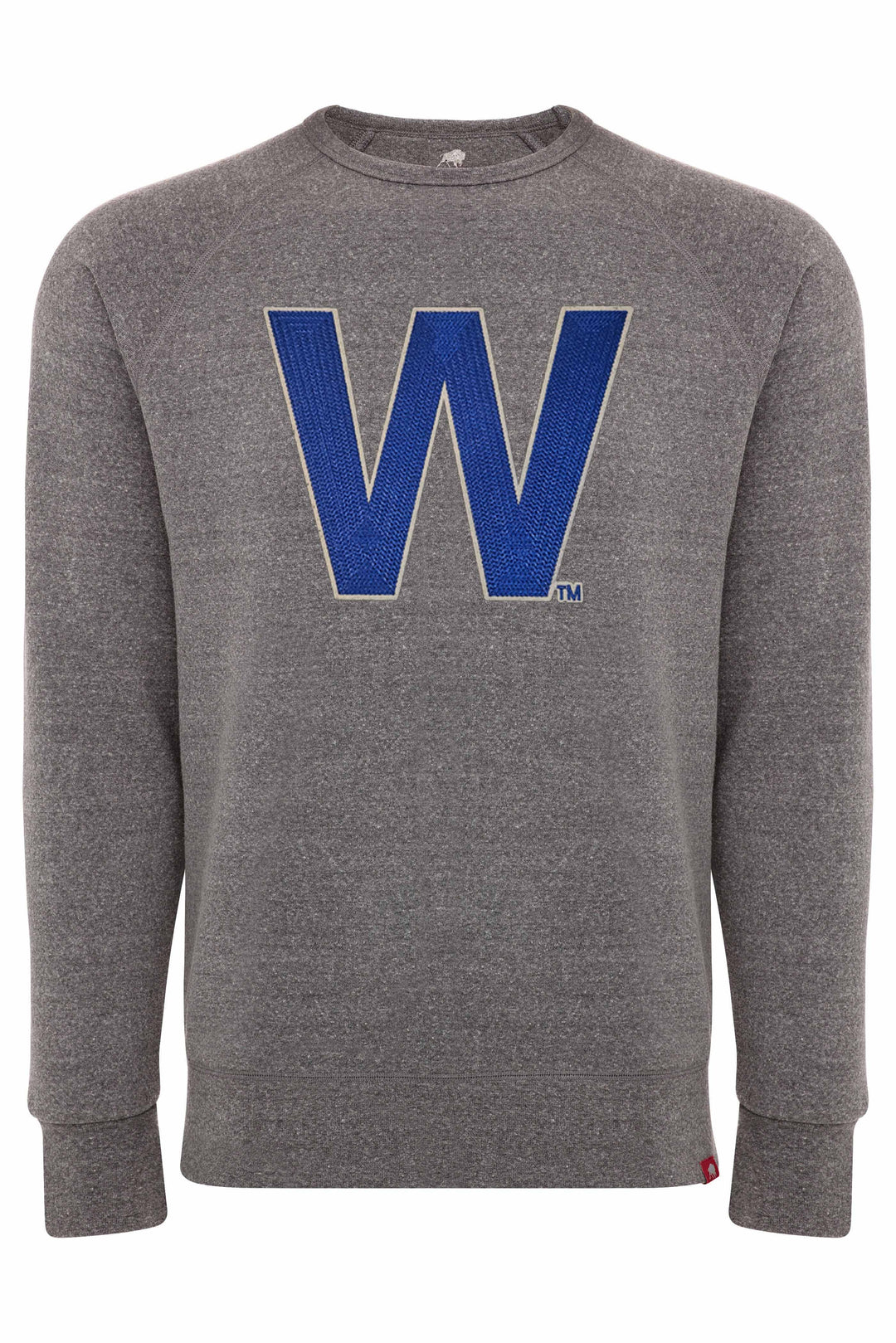 Wrigley Field W Harmon Unisex Crewneck Grey by Sportiqe Sweatshirts & Hoodies SPORTIQE