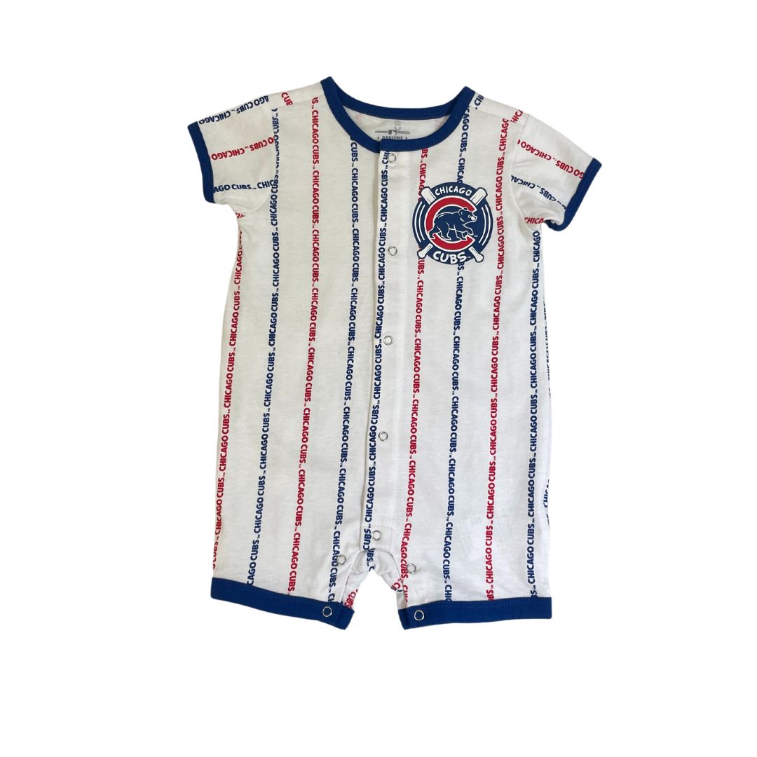 CHICAGO CUBS WALKING BEAR LOGO INFANT ONESIE
