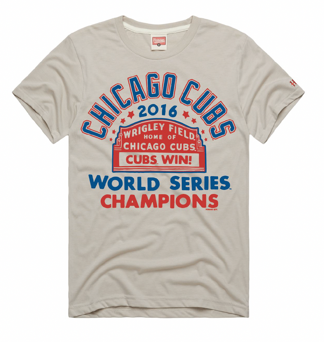Chicago Cubs Marquee T-Shirt by Homage T-Shirt Homage
