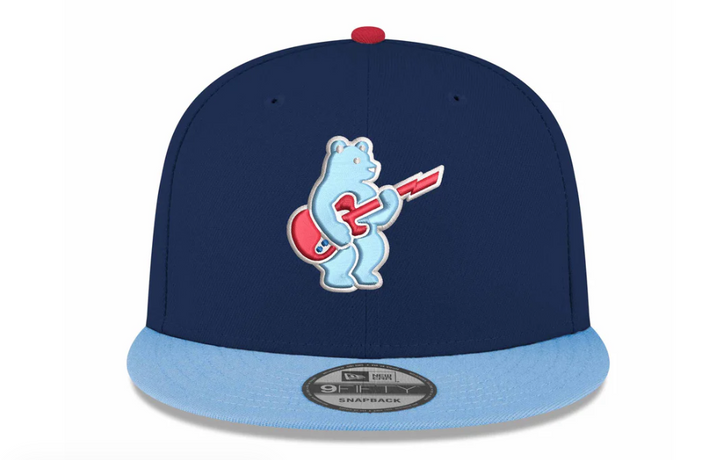 Chicago Cubs Alt Blues Rock Bear Navy Sky 9Fifty Cap by New Era Caps NEW ERA CAP COMPANY