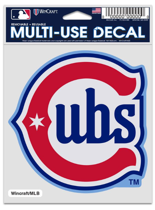 Chicago Cubs Alt Blues Multi Use Decal 3.75 X 5 by Wincraft WINCRAFT INCORPORATED