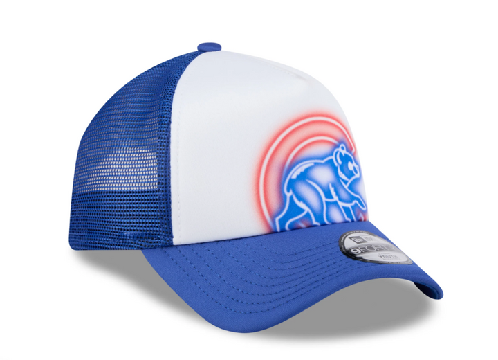 Chicago Cubs Painted Walking Bear White & Royal Toddler 9Forty Trucker Cap by New Era Cap NEW ERA CAP COMPANY