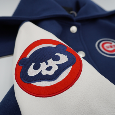 CHICAGO CUBS THE WILD COLLECTIVE WOMEN'S SAILOR VARSITY JACKET