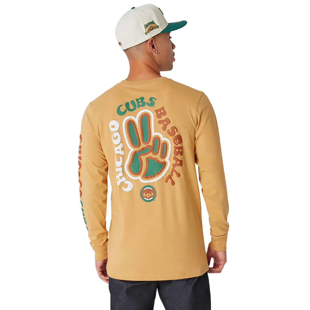 CHICAGO CUBS NEW ERA CAMP BEIGE LONG SLEEVE