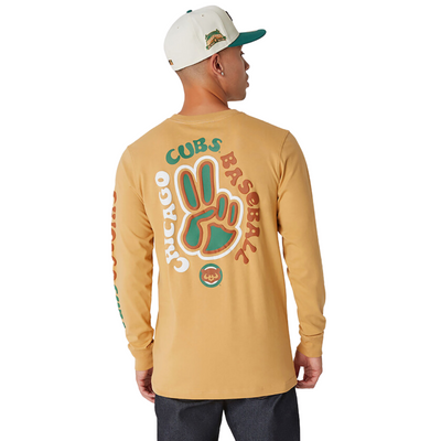 CHICAGO CUBS NEW ERA CAMP BEIGE LONG SLEEVE