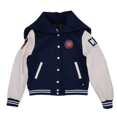 CHICAGO CUBS THE WILD COLLECTIVE WOMEN'S SAILOR VARSITY JACKET