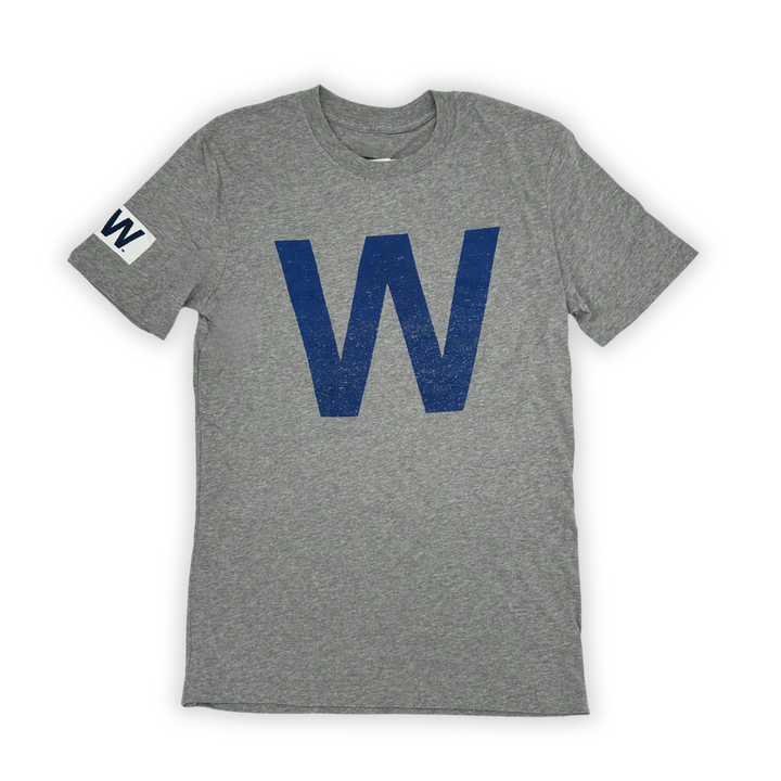 Chicago Cubs Unisex W Collection Grey Tee by New Era Short Sleeve Tees NEW ERA CAP COMPANY INC