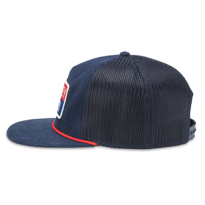 WRIGLEY FIELD AMERICAN NEEDLE PATCH NAVY CORDUROY TRUCKER CAP
