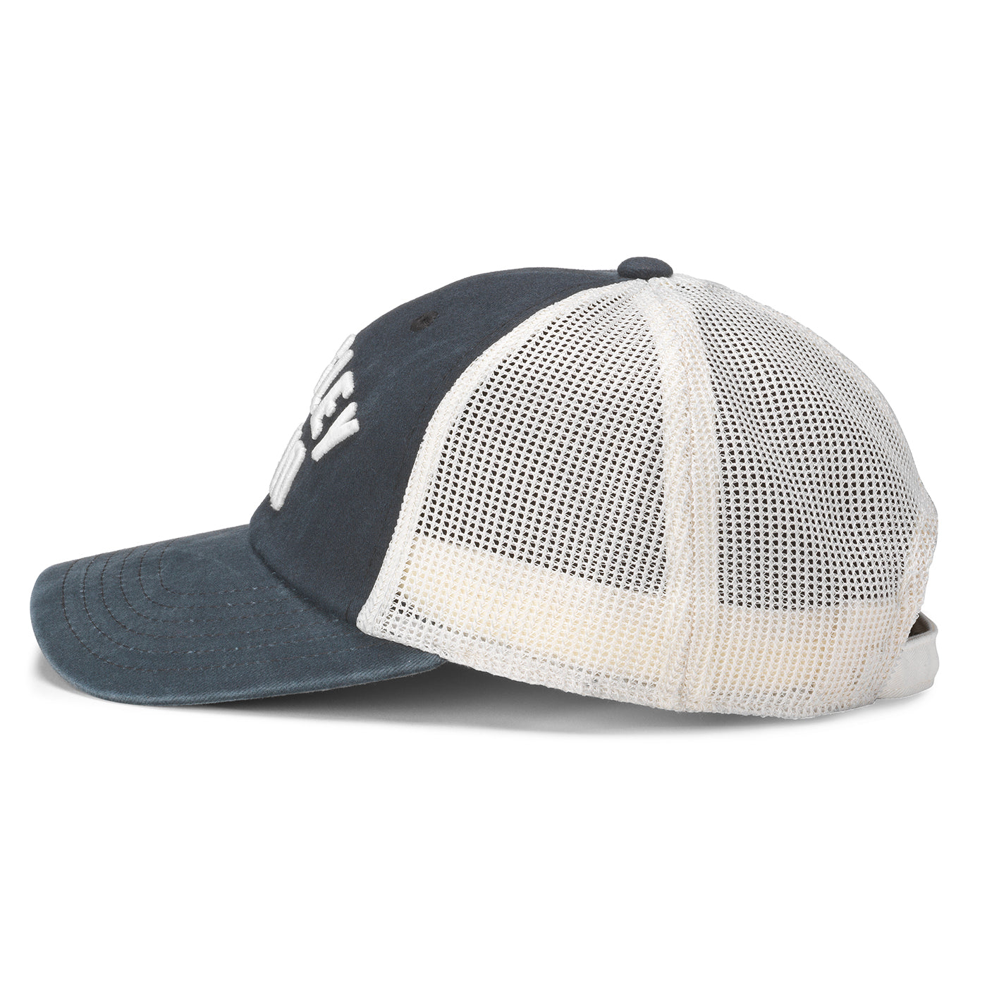 WRIGLEY FIELD WORDMARK BLUE TRUCKER CAP