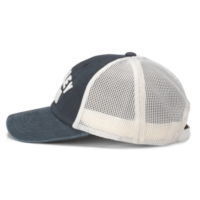 WRIGLEY FIELD WORDMARK BLUE TRUCKER CAP