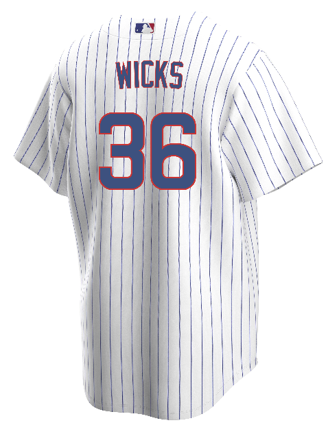 CHICAGO CUBS NIKE MEN'S JORDAN WICKS HOME REPLICA JERSEY
