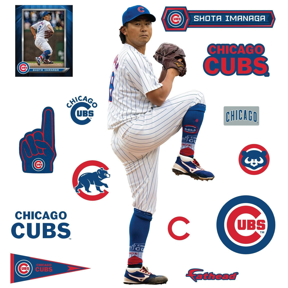 Shota Imanaga - RealBig Collection - Official MLB - Chicago Cubs - Reusable Vinyl Wall Decals Vinyl Die-Cut Character UNASSIGNED