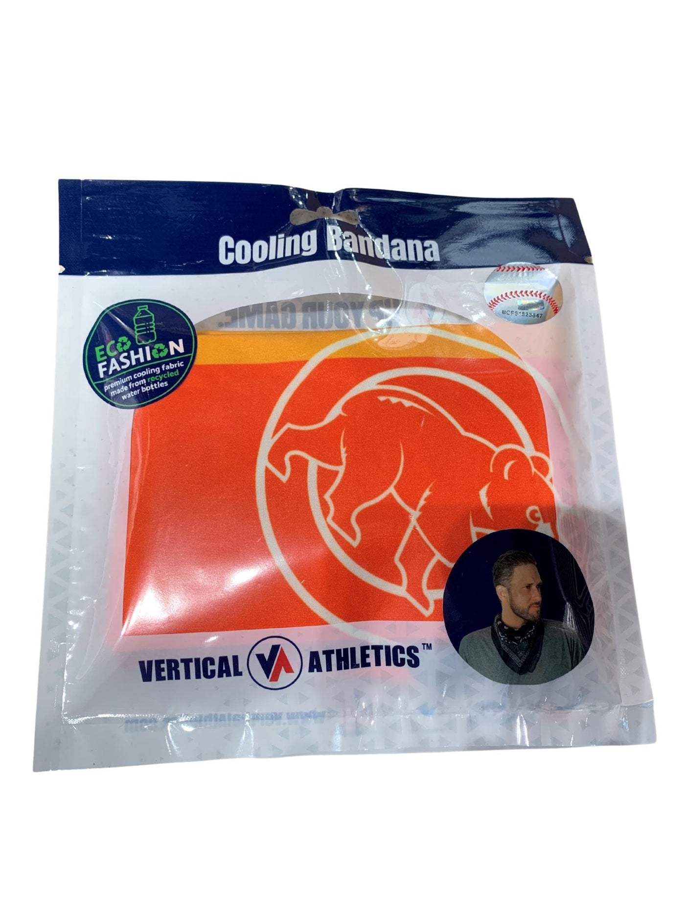CHICAGO CUBS VERTICAL ATHLETICS WALKING BEAR LOGO PRIDE BANDANA